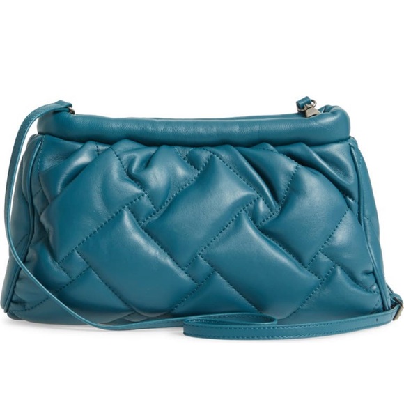 Kensington Soft Quilted Leather Clutch with Removable Strap - Picture 3 of 6